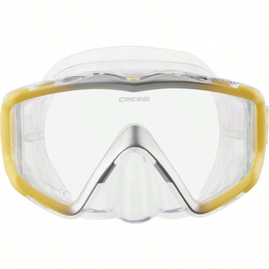 Comfortable, Pure Silicone Diving/Snorkeling Mask - 杏色 - 查看 1