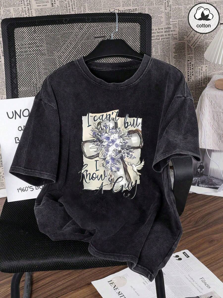 Comodidad de algodón puro. La nueva camiseta 100% algodón de estilo americano, adecuada tanto para hombres como para mujeres. Tiene un diseño divertido y retro. A muchas personas les gusta e - Negro - Ver 1