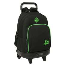 Real Betis Balompié | Betis Balompié School Backpack, Adaptable To Trolley (Without Trolley), Water Resistant, Official License, 2 Large Compartments, Bottle Pocket - Roda (6) - View 2