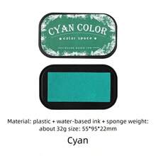 Colorful Space Series Vintage High-Density Oil-Based Ink Pads | DIY Finger Painting Stamp Set With Numerous Color Options - Color Space - View 17