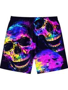 3D Druck Herren Strandshorts Freizeit Kurze Hose Weich Bequem Sommer Badehose Home Outdoor Urlaubsbekleidung Sport Lässig Bademode Meer Strand - Verschiedenfarbig - Übersicht 4