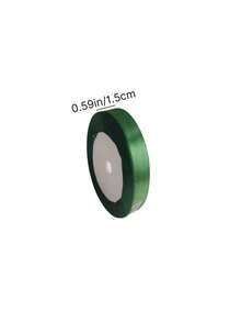 1 rouleau de 25 yards de ruban de satin vert foncé, convient pour les loisirs créatifs, l'emballage cadeau, la fabrication de nœuds, la décoration de fête, la décoration de mariage et la décoration de Noël - vert foncé - Voir 9