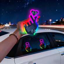 Lampu Suasana Mobil LED Berbentuk Hati Bertenaga Surya Model Baru 2026, Dekorasi Jendela Belakang Neon Berbentuk Hati, Lampu Suasana 5 Mode yang Diaktifkan Sensor, Aksesori Mobil Lucu untuk Wanita dan Anak Perempuan, Dekorasi Mobil Romantis yang Cantik, Hadiah untuk Pasangan - Beraneka warna - View 2