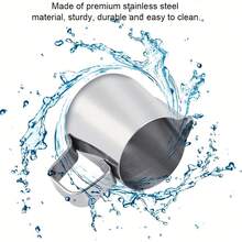 Stainless Steel Milk Frothing Pitcher, Espresso Steam Milk Pitcher, Coffee Milk Frothing Cup, Suitable For Espresso Machine, Cappuccino, Latte Art (Silver, 5OZ/150ML) - Multicolor - View 5