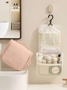 1pc Wall-Mounted Makeup Bag Multifunctional Travel Toiletry Bag Portable Storage Bag Minimalist Multifunctional Storage Pouch - Multicolor - View 7