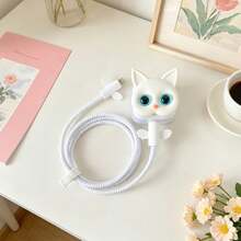 櫻花風格充電器與線材保護套組，耐用 Apple 40W 充電線保護套，防斷裂線材整理器，相容於 Apple 17/16/15/13/14 手機充電器 - 彩色 - 查看 6