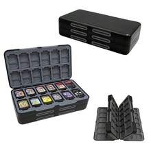72格遊戲卡收納盒 適用於Switch 2/OLED/Lite NS，超薄防震防摔遊戲卡匣與Micro SD卡收納盒－遊戲旅行必備 - 查看 12