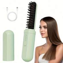 Portable USB Rechargeable Hair Straightener - Dual Function Straightener & Curler, Negative Ion Technology, Anti-Scald Protection, Wet/Dry Use, Compact Travel Design, Suitable For Home, Travel And Outdoor Use - Ideal Gift - Multicolor - View 13