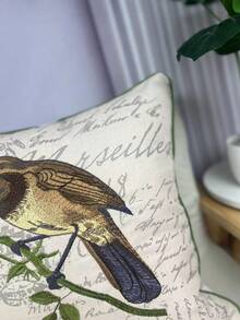 LCUHPCL 1pc American Country Vintage 3D Bird Throw Pillow Cover, Suitable For Bedroom, Living Room, Party And Various Environments - Multicolor - View 9