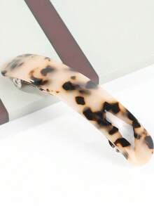 1pc Vintage Elegant Leopard Print Oval Spring Hair Claw Clip - Suitable For Ponytails Or Buns; Ideal For Thin And Short Hair; Student Supplies; Animal Print Pattern; Hair Accessories; Headwear; Women's Hair Accessories,Clips For Hair - Multicolor - View 11