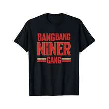 Camiseta de algodón puro de talla europea con diseño de espíritu de equipo de fútbol - Negro - Ver 1