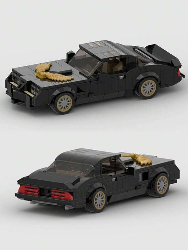 Black/Pink MOC Supercar Racing Classic Building Block Car Model Toy Set, Educational Creative Toy For Children, DIY Assembleable Car Model Kit For Adults, City Technology Champion Cup Series, Suitable As Birthday, Halloween, Christmas Gifts, As Well As Collection And Home Decoration