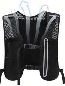 Running Backpack, Running Hydration Vest Hydration Backpack, Lightweight Hydration Bladder, Suitable For Outdoor Hiking, Trail Marathon, Cycling Race, Mountain Climbing Water Bladder Backpack, Men's Style (Backpack Only) - Black - View 3