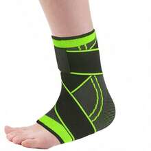 Adjustable Ankle Brace With Compression Sleeve, Strong And Comfortable Ankle Stabilizer With Breathable Design And Buckle - Multicolor - View 7