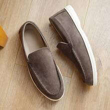 idocity Men's Spring/Summer Casual Loafers, Soft Upper, Soft Sole, Slip-On Flat Shoes - Coffee Brown - View 6