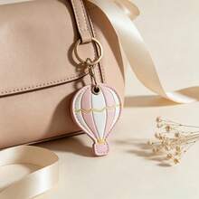 Hot Air Balloon PVC Leather Pendant Access Card Holder AirTag Protective Case Bag Car Keychain Gift - Multicolor - View 10