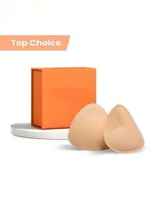 Double-Sided Sticky Bra,Sticky Push Up Bra - Double Sided Adhesive Waterproof Bra Pads,Inserts Adhesive Bra Pads Push Up Breast Enhancers Pads - Mocha Brown - View 9
