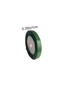 1 rouleau de 25 yards de ruban de satin vert foncé, convient pour les loisirs créatifs, l'emballage cadeau, la fabrication de nœuds, la décoration de fête, la décoration de mariage et la décoration de Noël - vert foncé - Voir 10