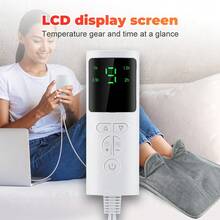 Hailicare Bantalan Penghangat Kaki dengan Kontrol Suhu 9 Tingkat dan Timer 4 Tingkat, Alat Penghangat Kaki Musim Dingin, Bantalan Penghangat Tangan Rumah, Cocok untuk Kantor, Kamar Tidur, dan Ruang Belajar. - Grey - View 8