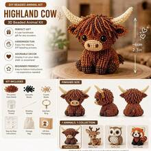 1 Set Exquisite DIY Animal Beaded Kit, Cute 3D Animal Beaded Craft Set, Includes Colorful Beads And Instructions, Adult Creative DIY Handmade Jewelry Art Craft Set - Multicolor - View 9