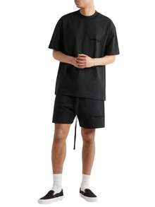 Fear Of God Essentials Classic Tee + Shorts Set SS22 Stretch Limo Unisex - Stretch Limo Set - View 2