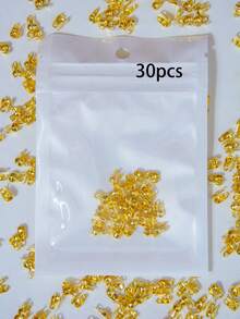 30/100/200/500/1000pcs/Set Mini Gold Side Clasp Buckles, Used For Handmade DIY Jewelry Wire End Fixing - Gold Side Buckle - View 15
