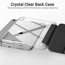 Protective Case, Solid Color Soft Silicone Shell, Built-In Pen Slot Design, Tri-Fold Multi-Angle Stand, Full Body Shockproof Scratch-Resistant Dust-Proof Protective Cover, Lightweight Tablet Case, Suitable For Multiple Models - Black - View 3