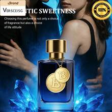 VERSCEISG Men's Light Essence Spray EDP Perfume 50ml Business Men's Gulong Water Lasting Boyfriend, Wife, Father, Friend, Birthday, Graduation Party, Travel, Camping, Outdoor School, Campus Travel, Holiday Anniversary, Summer, Autumn, Summer, Selected, Summer - 藍色 - 查看 3