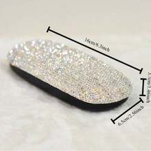 1pc Luxury Rhinestone Glasses Case, Unisex Fashionable Pressure-Resistant Minimalist Personalized Eyeglass Box, Vintage Glasses Case, Convenient For Travel And Carrying, Glasses Storage, Suitable For Fashion Glasses, Fashion Glasses, Prescription Glasses, Reading Glasses, Decorative Glasses, Etc. - View 8