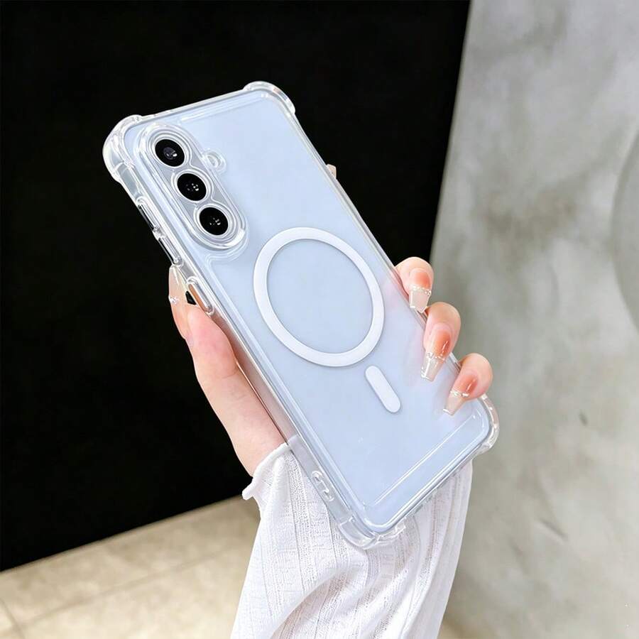 四角防摔 PC 手機保護殼，相容 Galaxy S26Ultra S25Ultra A37 A57 A55 A56 S25FE A06 A15 A16 / A17 / A26 / A35 / A36 / A25 / A26 / A27 / A54，亦相容 S23 / S23 FE / S24 FE / S25 機型，亮麗壓克力材質手機保護殼，防摔手機殼，手機配件，夏季