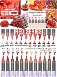 Set Spidol Akrilik Cair Flysea Direct, 72 Warna Kulit & 36 Warna Macaron & 9 Tema Warna, 24 Spidol Gradien untuk Melukis, Grafiti, Mewarnai, dan Mencatat, Alat Seni Profesional, Perlengkapan Penting untuk Kembali ke Sekolah, Sempurna untuk Hadiah Liburan - MultiWarna - View 11