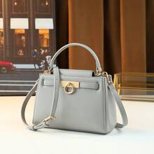 New Premium Fashion Versatile Handbag With Vintage Metal Ring Design Women's Small Square Bag - Multicolor - View 14