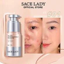 SACE LADY Liquid Foundation Matte Poreless Finish Waterproof Ultra-Matte Full Coverage Long Lasting Face Makeup - 01 - View 11