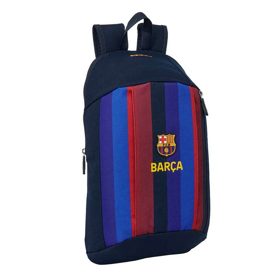 FC Barcelona 巴塞隆納足球俱樂部雙肩書包,第一套球衣,兒童及青少年適用,可搭配拉桿箱使用,附水壺口袋 - 迷你垂直 - 查看 1