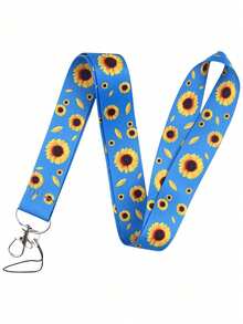 1pc Sunflower Pattern Long Neck Lanyard, Suitable For Doctors, Nurses, Students, Teachers ID Badge Lanyard, Can Be Used As A Gift Or For Daily Use - Multicolor - View 11