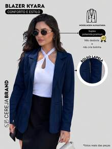 Women Coats - Azul Marino - Ver 3