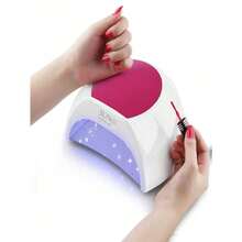 Lámpara de fototerapia para uñas de 48 W con LED de secado rápido - Rosa - Ver 4