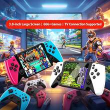 2026 New Hot-Selling Portable Game Console 3.5-Inch Large Screen Handheld Game Machine, Built-In 500 Classic Retro Games, Supports 2-Player Battle And TV Casting, Suitable For Teens/Adults, Nostalgic Gift, Portable Mini, Stress-Relief Nostalgic Toy For Adults And Teens - Multicolor - View 4