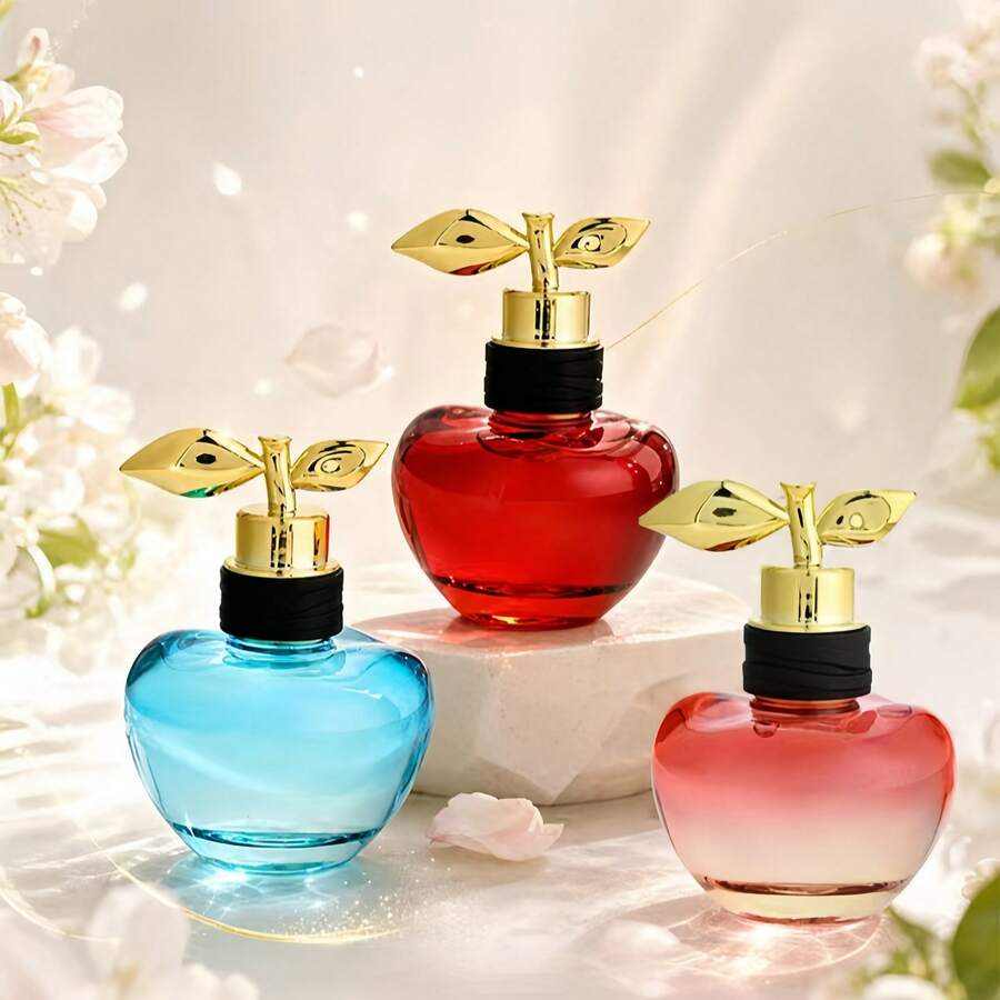 1pc 50ml Moon Goddess Series Flameless Fragrance, Sweet Apple Shaped Fragrance Spray, Blended With Premium Fragrance Ingredients, This Spray Contains Pear, Lemon, Peony, Jasmine, Cedarwood, Musk And Vanilla Fragrance Components, Can Be Used To Remove Odors From Daily Clothing, Purify Indoor And Outdoor Air, Suitable For Daily Outings, Dates, Gatherings, And Also An Ideal Gift For Friends - Multi Scents - View 1