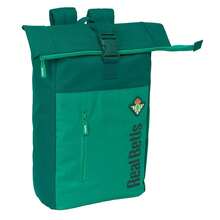 Real Betis Balompié | Betis Balompié School Backpack Adaptable To Trolley (Without Trolley) Water Resistant, Official License, 2 Large Compartments, Bottle Pocket - Standar - Hijau - View 2