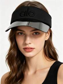 Alo Women's Summer Mesh Baseball Cap – UV Sun Protection Hat For Outdoor Sports, Running & Casual Wear Women's Breathable Mesh Baseball Cap – Summer Sun Hat With UV Protection For Outdoor Sports & Everyday - Black - View 5