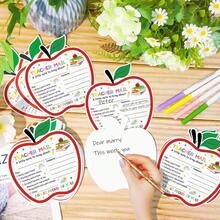50/25/10 Letters From Teachers To Parents, Warm Emails From Teachers, And Commendation Cards For Student Behavior, Essential For The Classroom, And Apple Colored Supplies For Students And Preschool Students - A - View 3