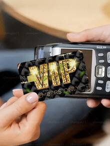 1pc VIP Member Credit Card Sticker Privacy Protection Card Skin, Gold Party Birthday Gift PVC Material Anti-Fingerprint Anti-Scratch Wear-Resistant Card Sleeve, Suitable For Men, Women, Couples, Small Chip Card, Bank Card Decoration Sticker, Credit Card, Transit Card, Student Campus Card Personalized DIY - Type a - View 7