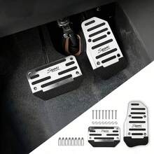 2 Sets Non-Slip Car Pedal Set - Alloy Brake, Accelerator, Clutch Pedals - Suitable For Sedan, SUV, ATV - Automatic Transmission Replacement Kit, Non-Slip Rubber Foot Pads, Durable Foot Pedals|Ergonomic Foot Pedals|Durable Foot Pedals New Year Model - A - View 14