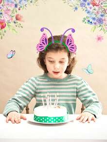 1-Pack Insect Theme For Party Headbands, Spring Decoration Photo Props, Butterfly, Bee, And Ladybug Shaped Headbands For Party And Birthday For Party Atmosphere Additions, Random Color And Style - Headband - View 2