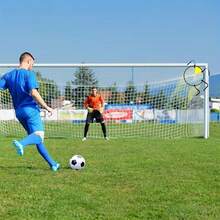 Soccer Goal Training Net Target Pocket Free Kick Shooting Practice Target Soccer Goal Positioning Training - Yellow - View 5