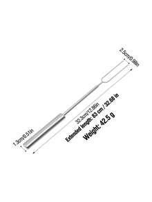 1pc/6pcs Stainless Steel Extendable BBQ Forks, 32.3cm Heat-Resistant Long Handle Double-Pronged Skewers, High Temperature Resistant And Easy To Clean, Suitable For Camping BBQ, Home Garden, Roasting Marshmallows, Chocolate Fondue, Home/Outdoor Universal, Multi-Functional Roasting Tool - BBQ Skewers - View 13