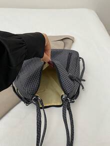 Mochila de gran capacidad estilo coreano, nuevo bolso bandolera, bolso de hombro tipo tote versátil y de moda para ir al trabajo - Negro - Ver 5