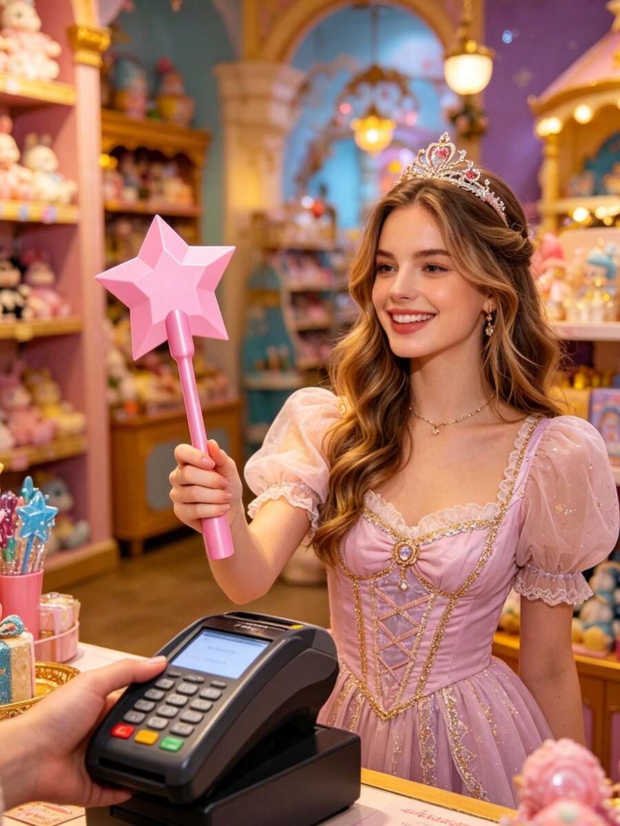3D Printed Magic Wand Payment Device, Touch To Pay Magic Wand, Touch To Pay Credit Card Magic Wand, Starlight Magic Wand Contactless Payment Card Holder, Plastic Material
