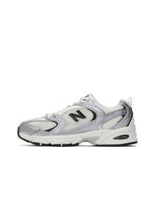New Balance NB 530 Y2K 千禧春季 情侶 舒適 低筒 休閒城市通勤跑步鞋 男女同款 銀黑色 - 銀色 - 查看 10